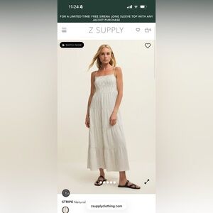 Z Supply natural Tiered Maxi Dress